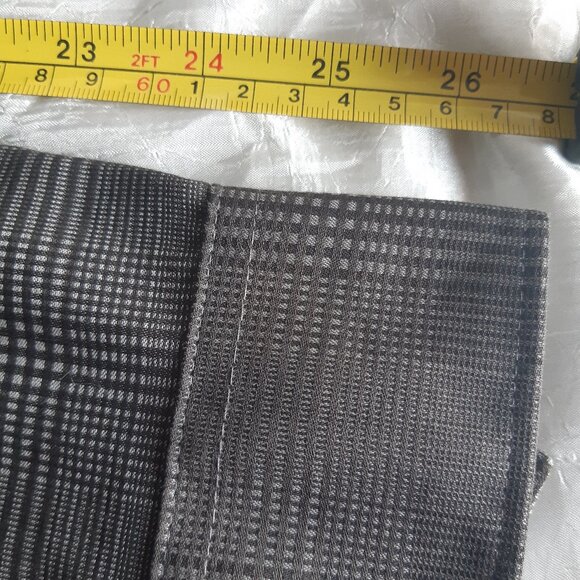 Calvin Klein SZ L Slim Fit Black/White Glen Check Men's Shirt ⚡️BUY 3 for $55⚡️ - Picture 11 of 14